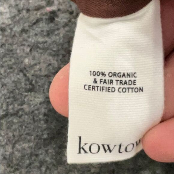 Kowtow Nelken Top 100% Organic Cotton 3/4 Bell Sleeve Brown Landscape Stripe Sm - Picture 6 of 6